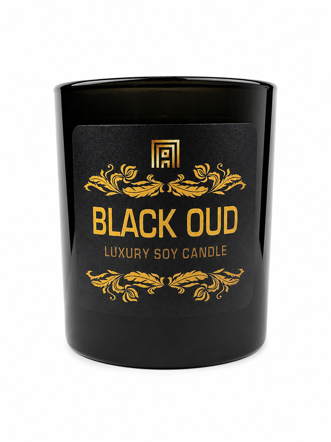 Black Oud Luxury Soy Candle – Premium Home Fragrance